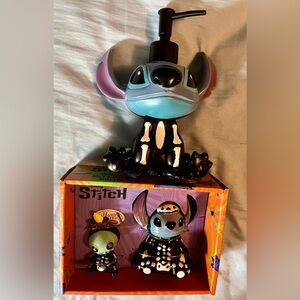 Disney Set Stitch Scrump Salt Pepper Shakers Stitch Dispenser New Unopened Boxes